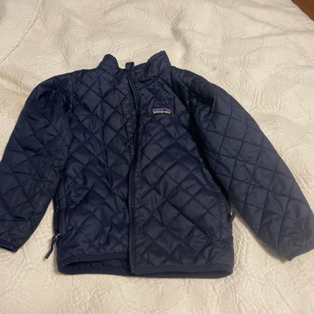 Patagonia navy toddler jacket